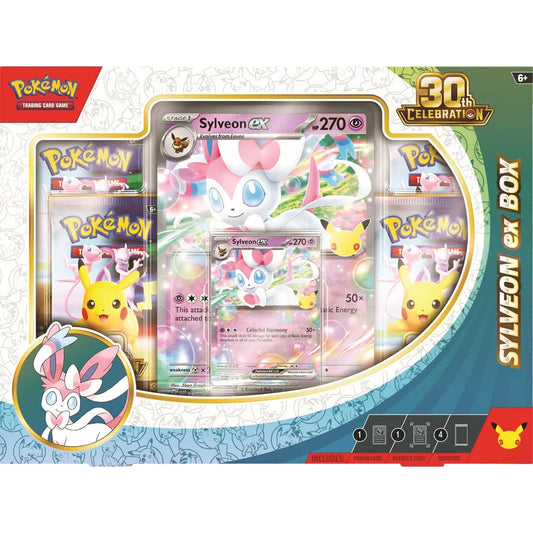 Pokémon 30th Celebration Sylveon ex Box