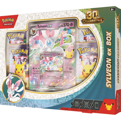 Pokémon 30th Celebration Sylveon ex Box