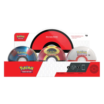 Pokémon Poké Ball Tin – 3 Booster Packs