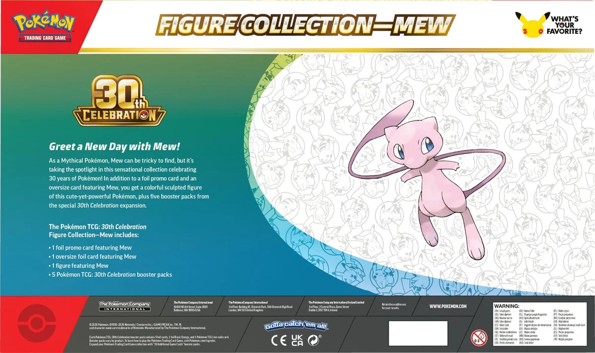 Pokémon 30th Celebration Mew Figure Collection